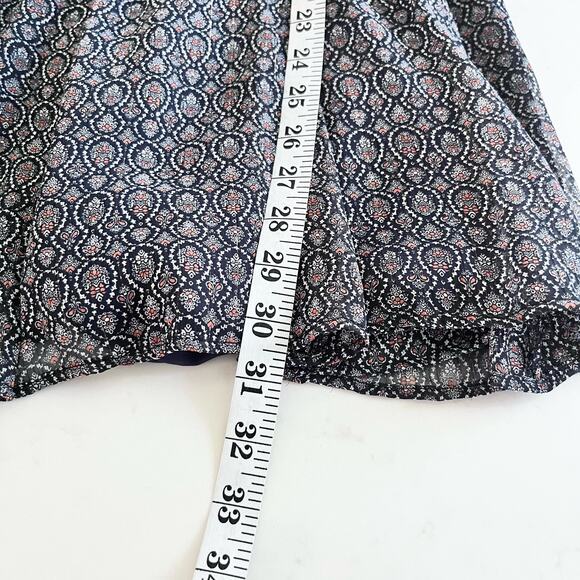 Zara Black Printed Chiffon Tie Neck Long Sleeve Sheer Romper Size XS NWT - Picture 10 of 13